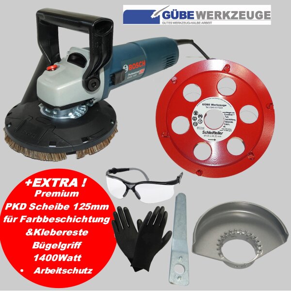 Farbschichtfräse /Sanierungsfräse/Putzfräse/ Bosch Winkelschleifer Set 1400W- 125mm mit Bügel