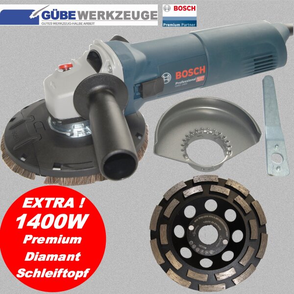Betonschleifer Sanierungsfräse BOSCH WINKELSCHLEIFER SET 1400Watt /125 mm