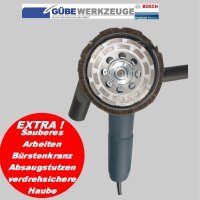 Betonschleifer Sanierfräse BOSCH WINKELSCHLEIFER SET 1400W/125mm mit Bügel und L-Boxx