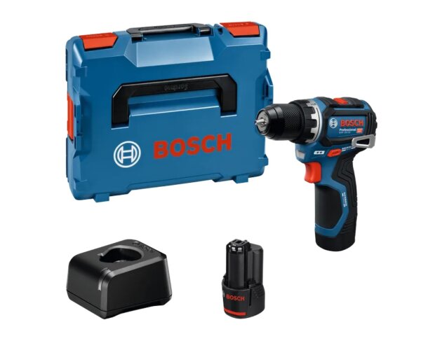 Bosch Akku Bohrschrauber GSR 12V-32 Professional 2x 2,0 Ah, GAL 12V-20, L-BOXX