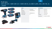 Bosch18VProfiSet(GSR + GBH + GWS + 2xGBA , GAL;3xL;C)