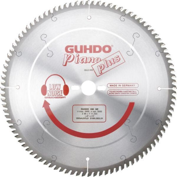 GUHDO?HW-Säge?350×4,0/3,0×30?Z?96?TF?NE?positiv?(Piano?plus)?2180.353.31