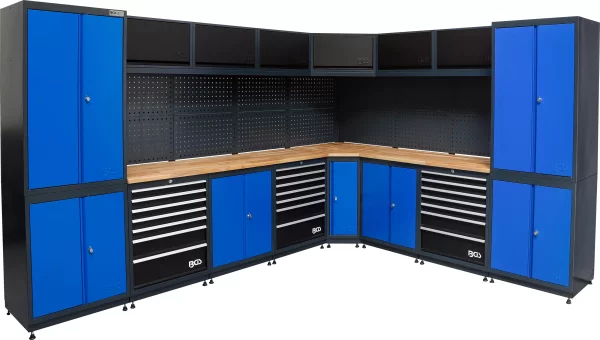 BGS-Schrankwand-System Werkstatt Holz 8 Module